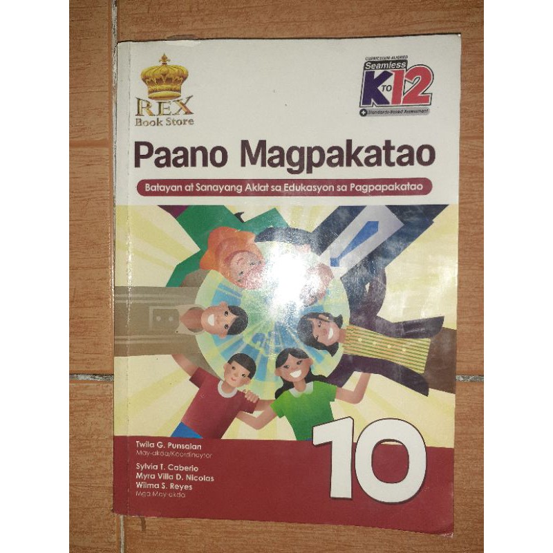 Paano Magpakatao Batayan At Sanayang Aklat Sa Edukasyon Sa Pagpapakatao Grade 10 Shopee 6770