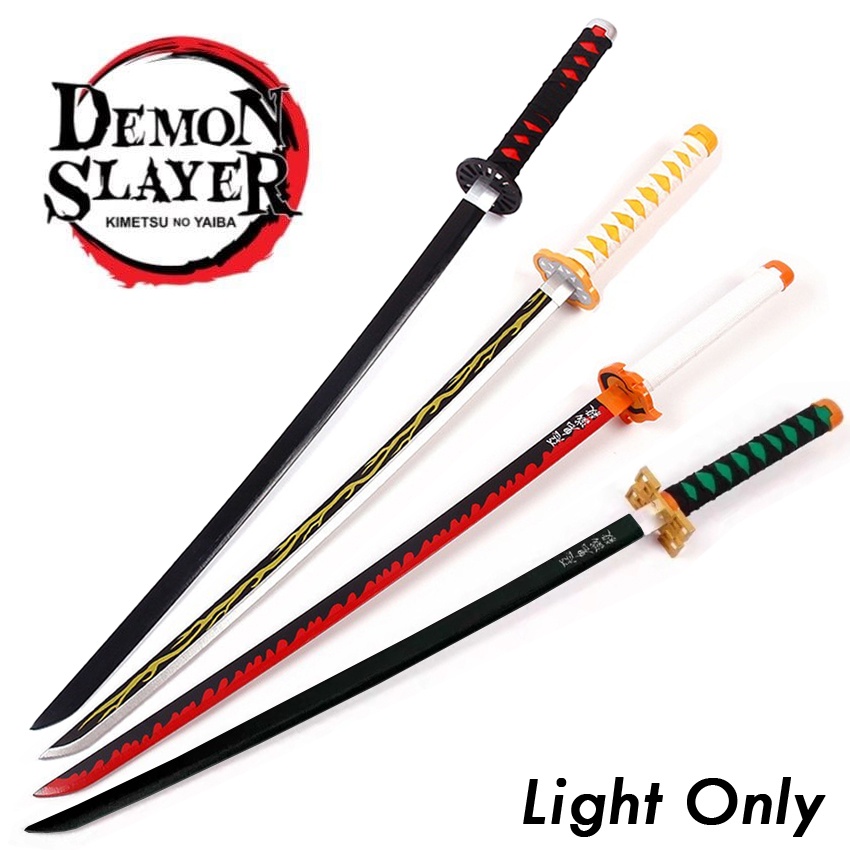 Demon Slayer Light Only Samurai Sword Plastic Knife Katana Costume