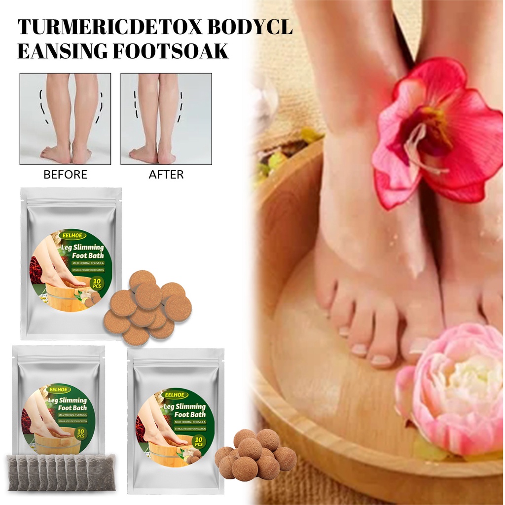 Lymphatic Drainage Ginger Foot Soak, Leg Slimming Foot Bath, Natural
