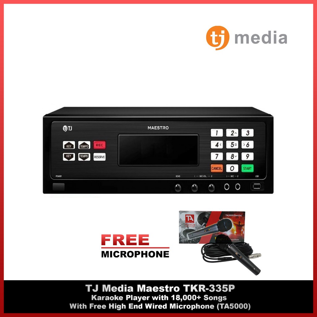 Karaoke Player TJ Media Maestro TKR335P with 18,000+ Songs With Free