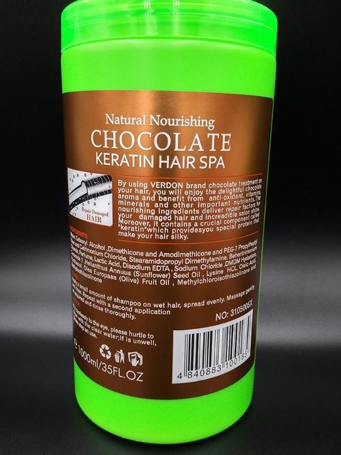Chocolate keratin 1000 ml Verdon hair spa morocco argan oil | Shopee  Philippines