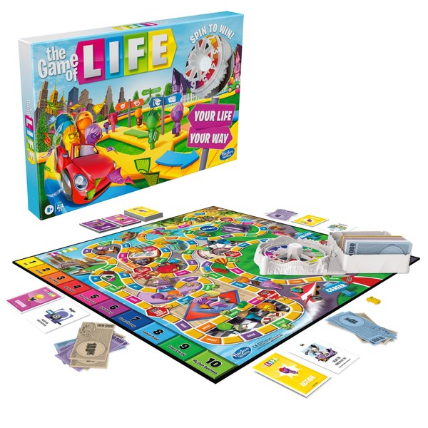 life board game rules spin to win