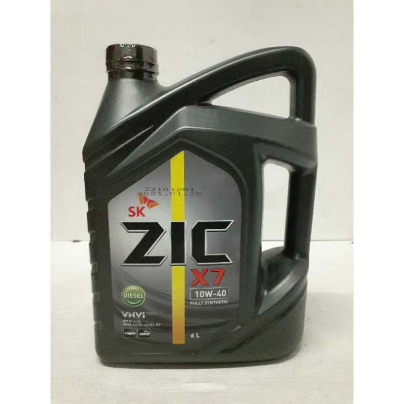 ZIC X7 10W-40 DSL FULLY SYNTHETIC (1 GALLON / 6 LITERS) | Shopee ...