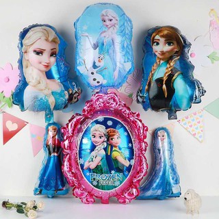 24 inches INS Frozen theme Anna and Elsa head model birthday party decorations aluminum foil balloon #5