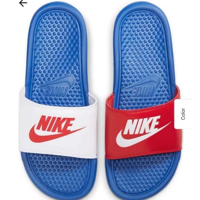 mismatch nike slides