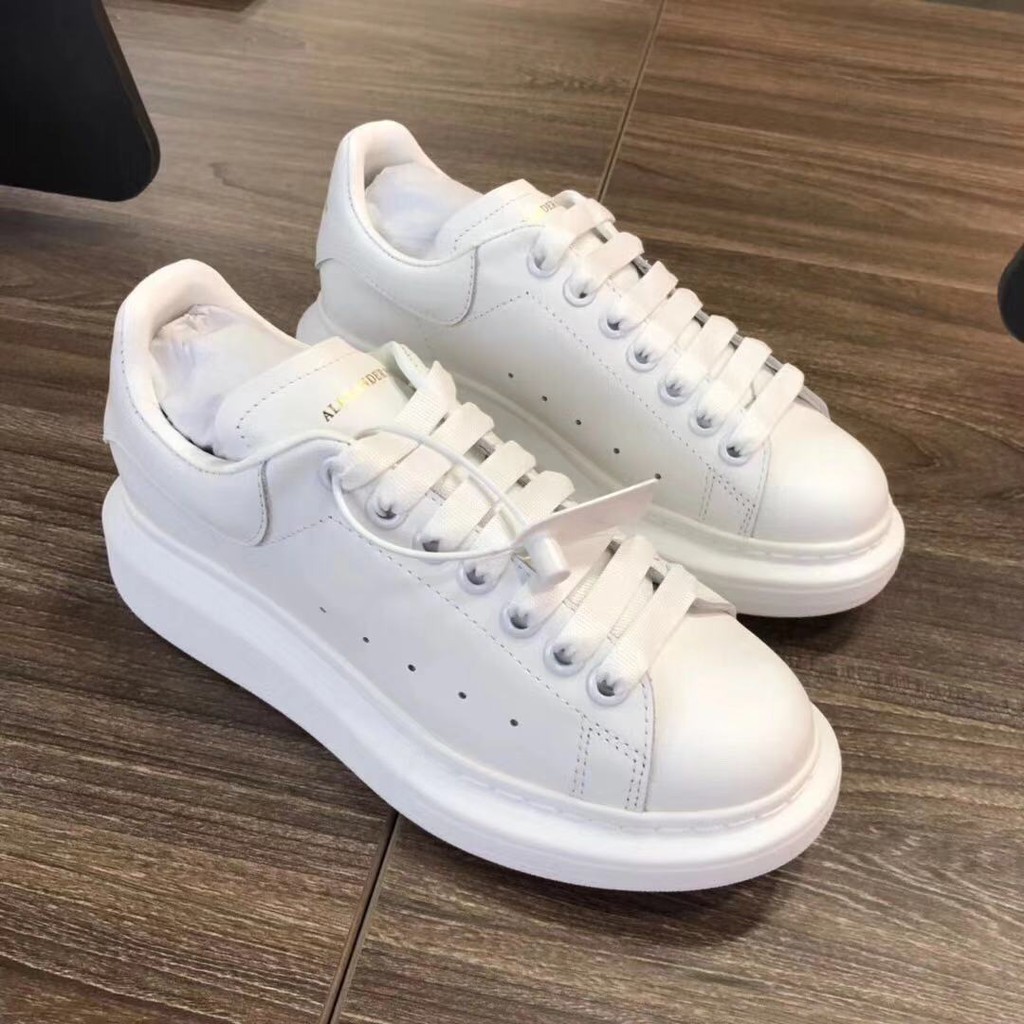 all white alexander mcqueen shoes