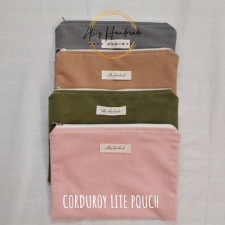 Corduroy Lite Pouch | Handmade | Organizer, Make up kit, Gift Item | Ali's Handmade