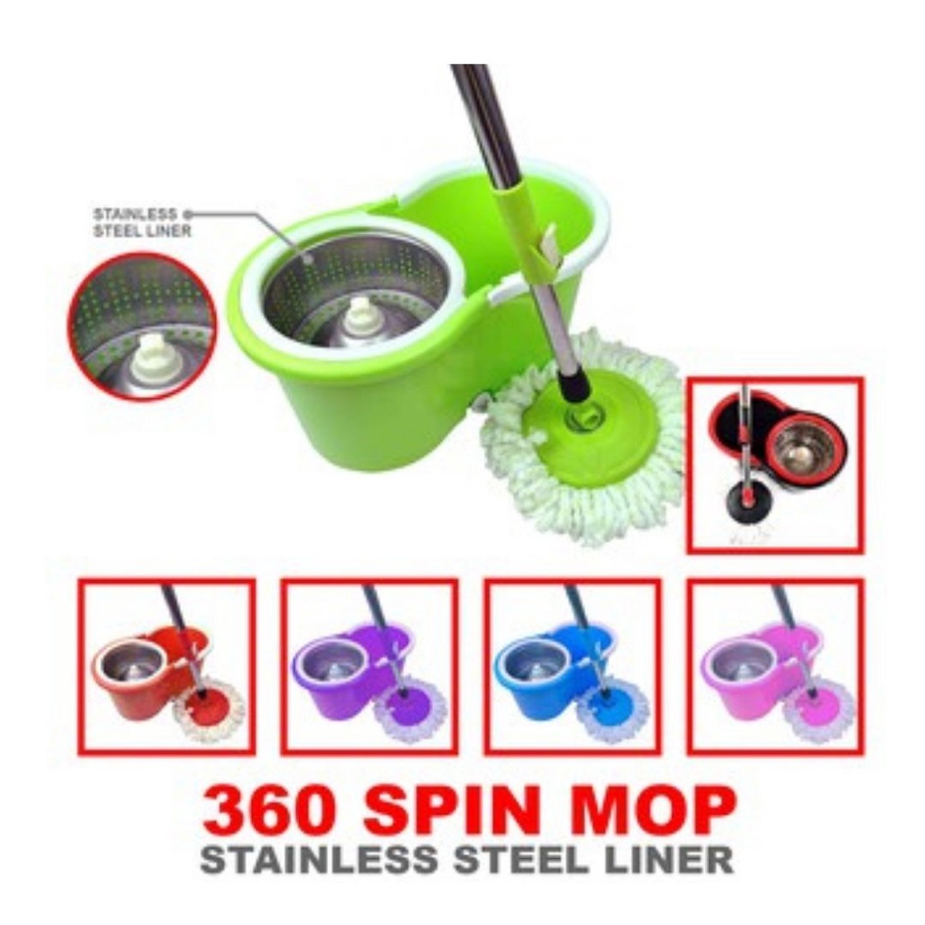 COD Magic Spin Mop Stainless Rotating Mop Floor Mop Cleaning Equipment