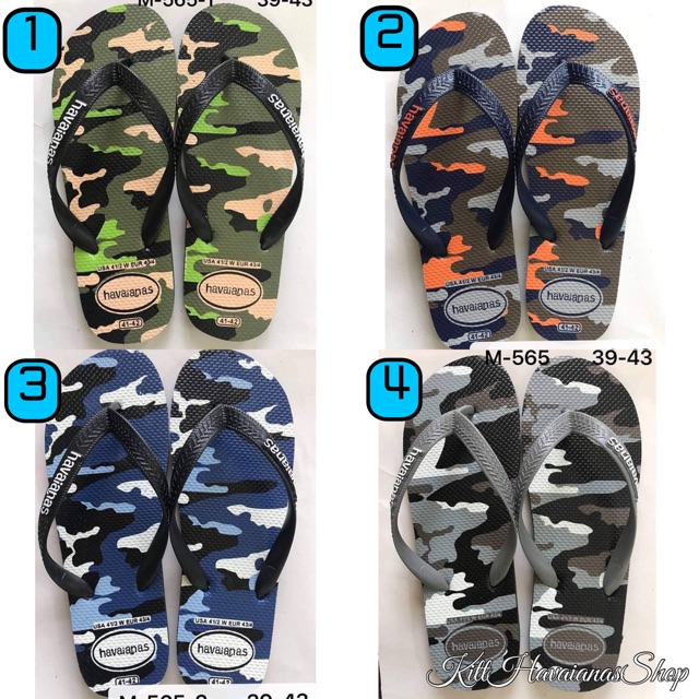 camo havaianas mens