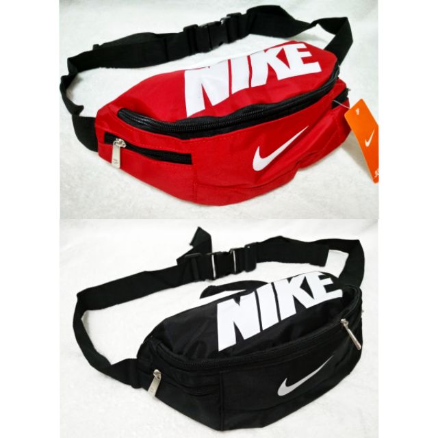 nike red fanny pack