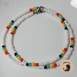 Male Beaded Pattern Bob Marley Inspired Necklace Bohemian Simple Chic Fashion Necklace for Men #2