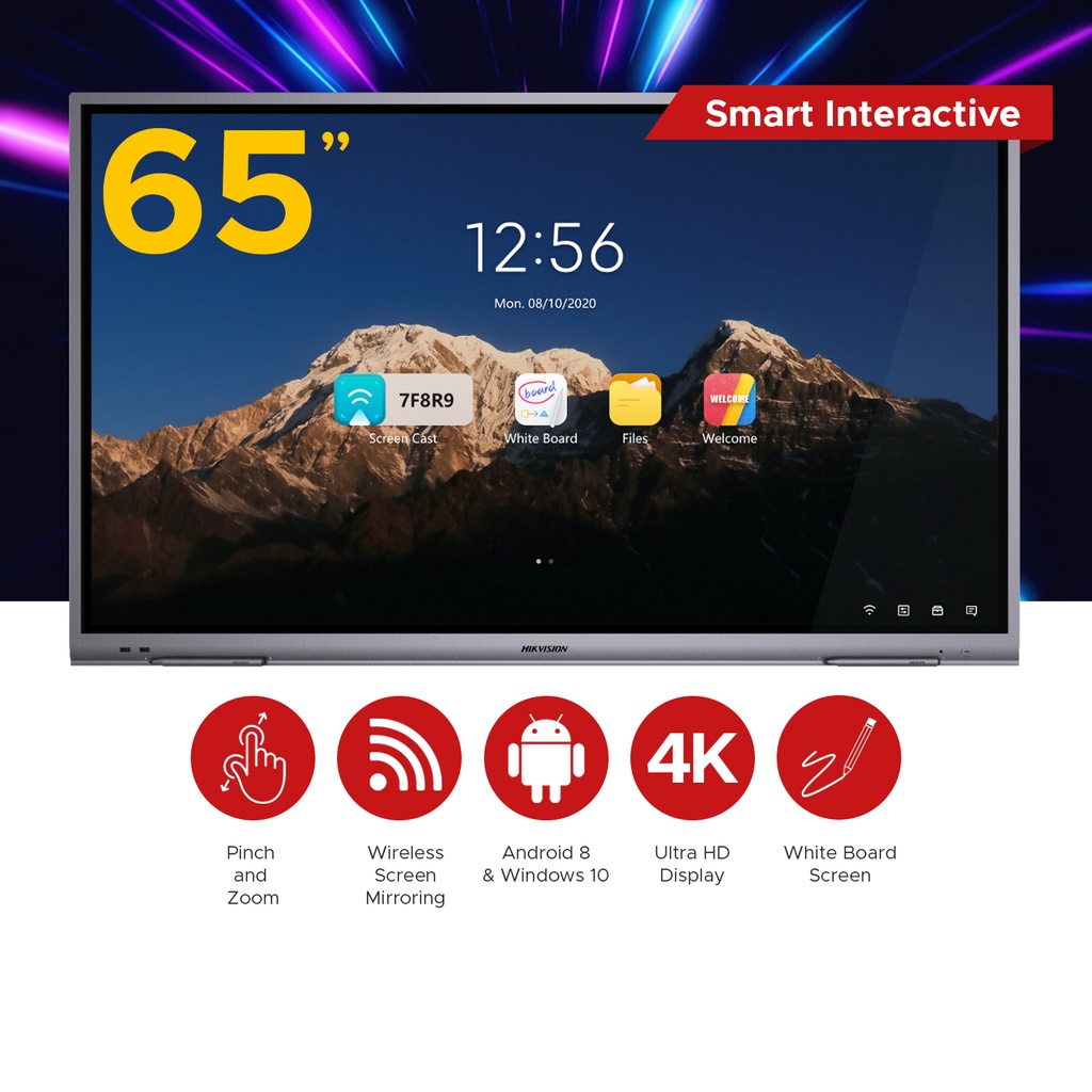 Hikvision DSD5B65RB/A 65inch 4K Smart Interactive Display Shopee
