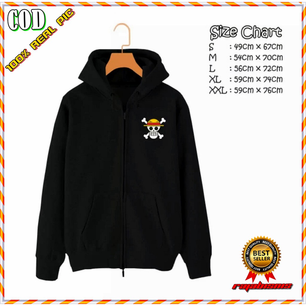 Sweater Hoodie One Piece Monkey Zipper Logo One Piece Switer One Piece Cool Parka Jacket Shopee Philippines