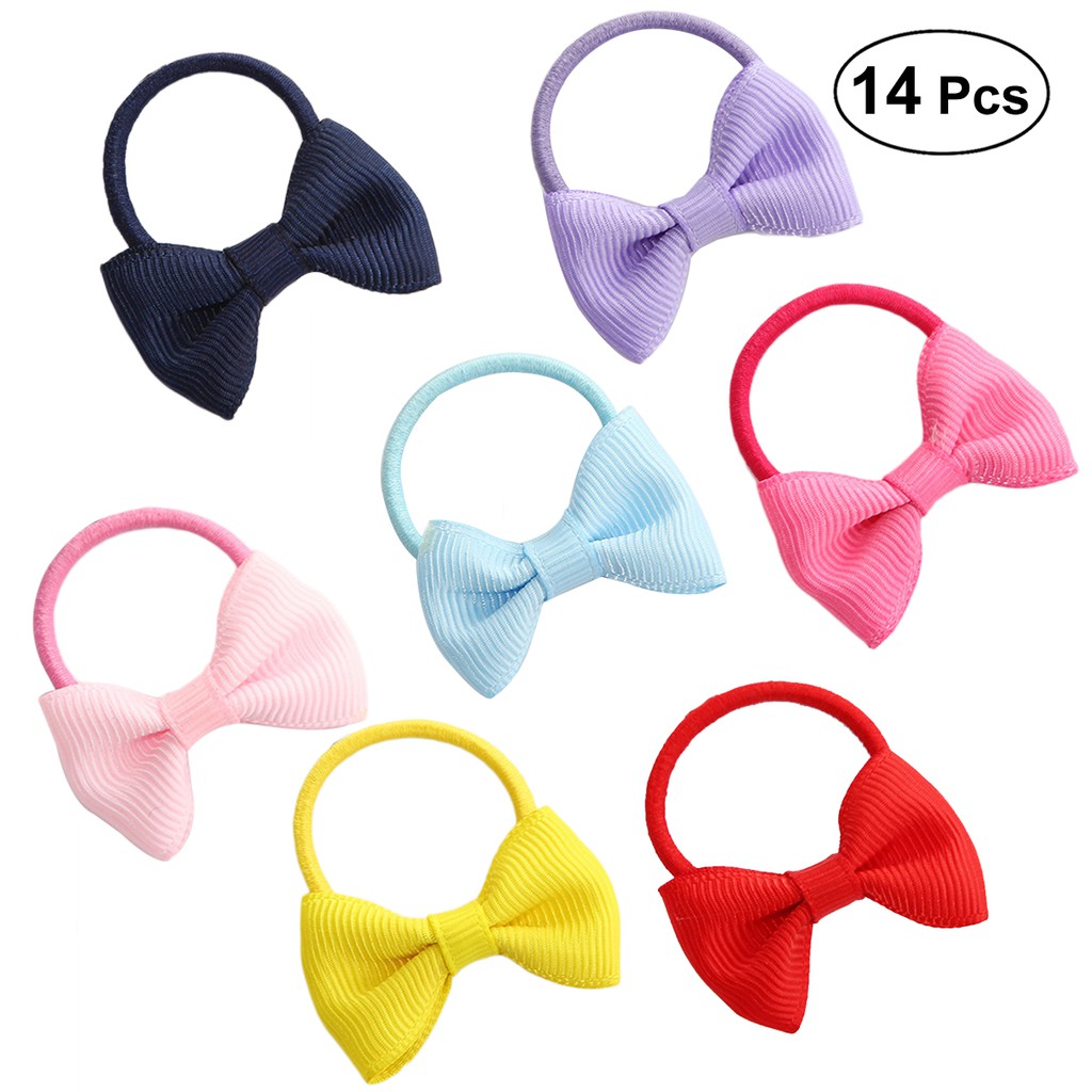 Baby Girls Elastic Bow Ties Unicorn Hair Bands Ties Ropes Ponytail