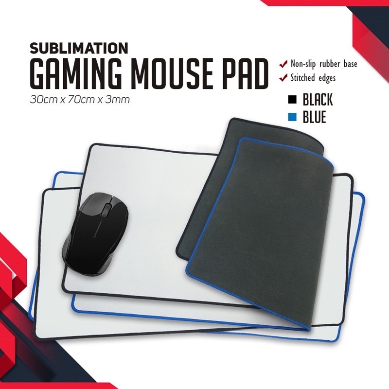 Blank Sublimation Printable Gaming Mouse Pad / Extended Mouse Pad 3mm