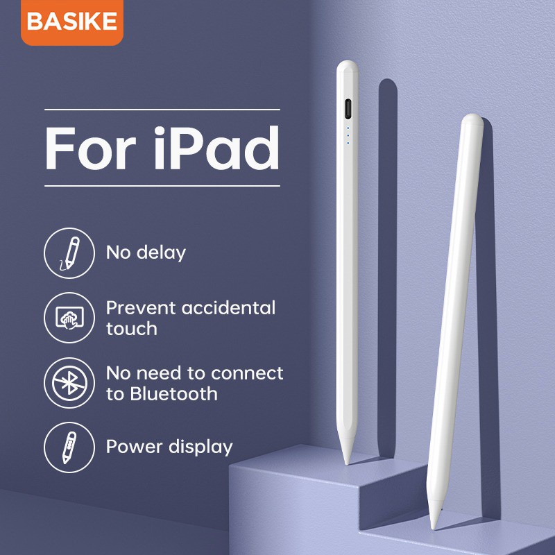 Basike-CP08 Stylus Pen iPad Pencil with Palm Rejection & Tilt Function ...