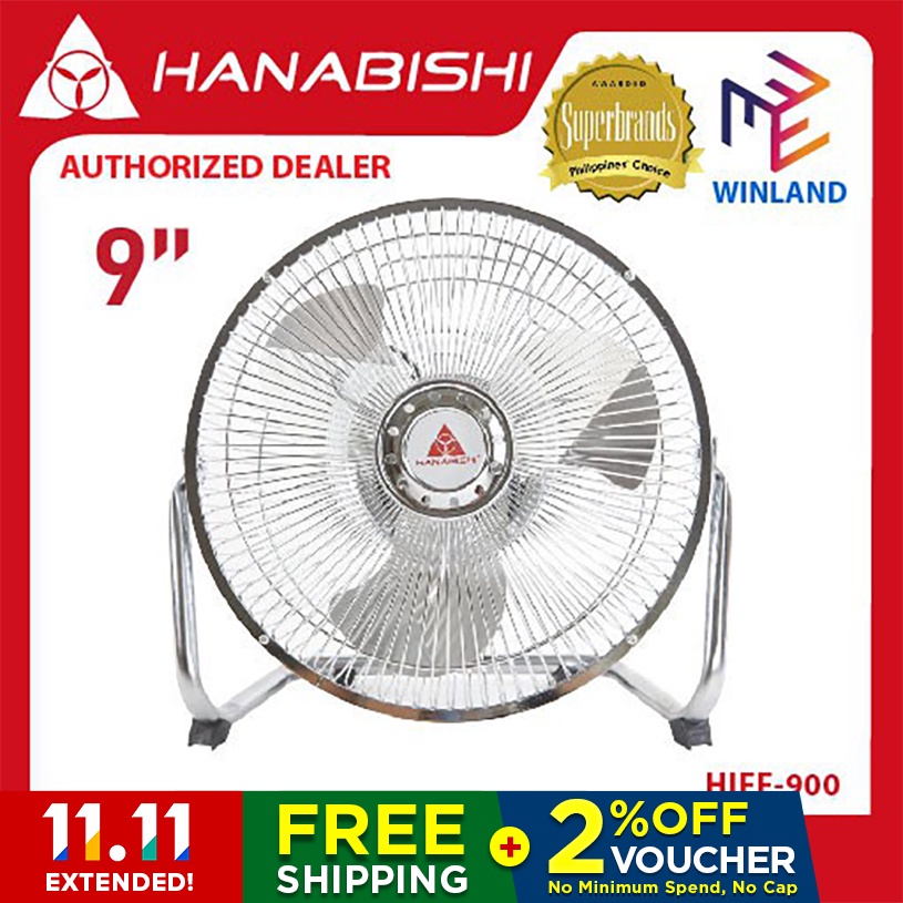 hanabishi electric fan Hanabishi Original Industrial Floor Fan Desk Fan