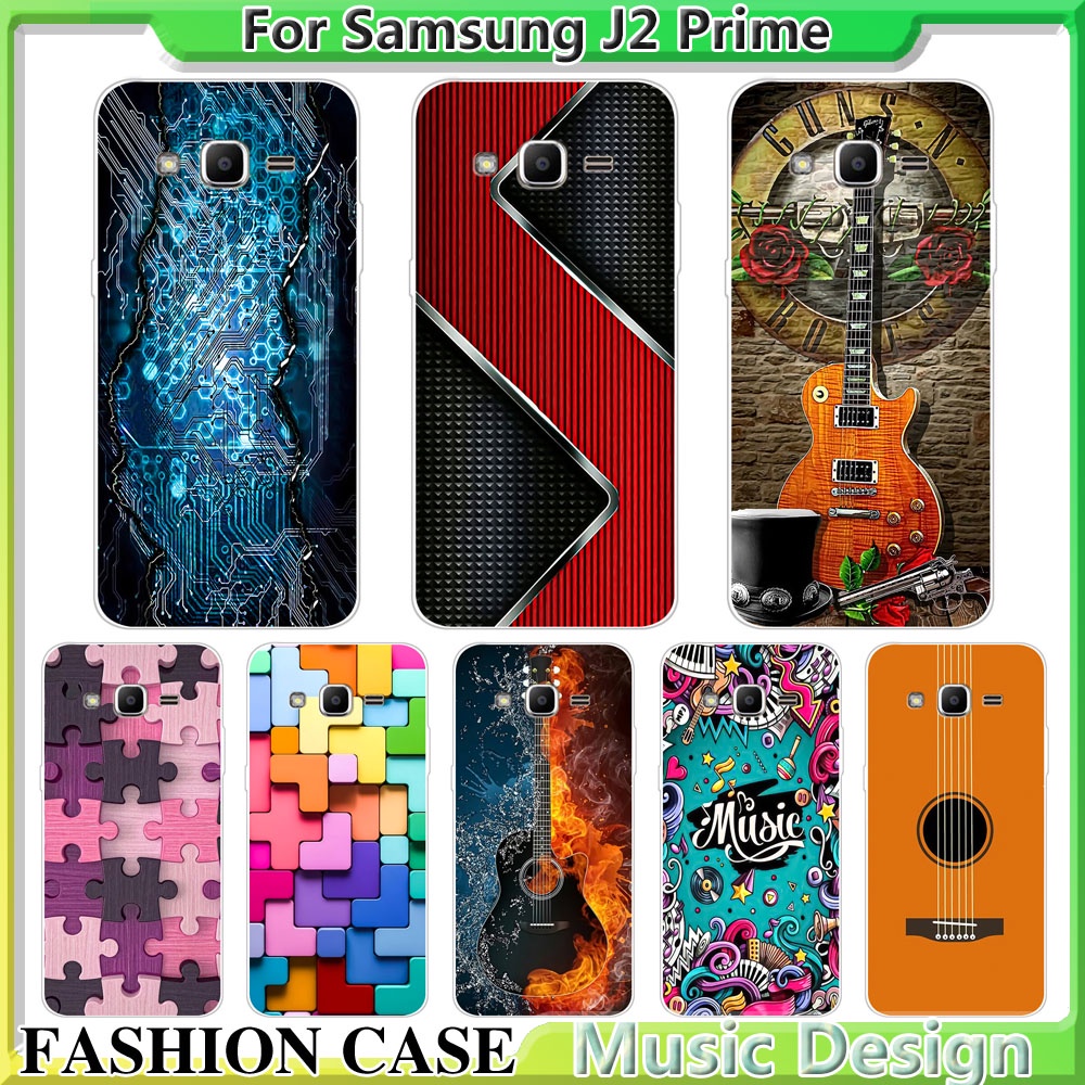 Samsung J2 Prime Case Silicone TPU Jelly Case Music Design Phone Case ...