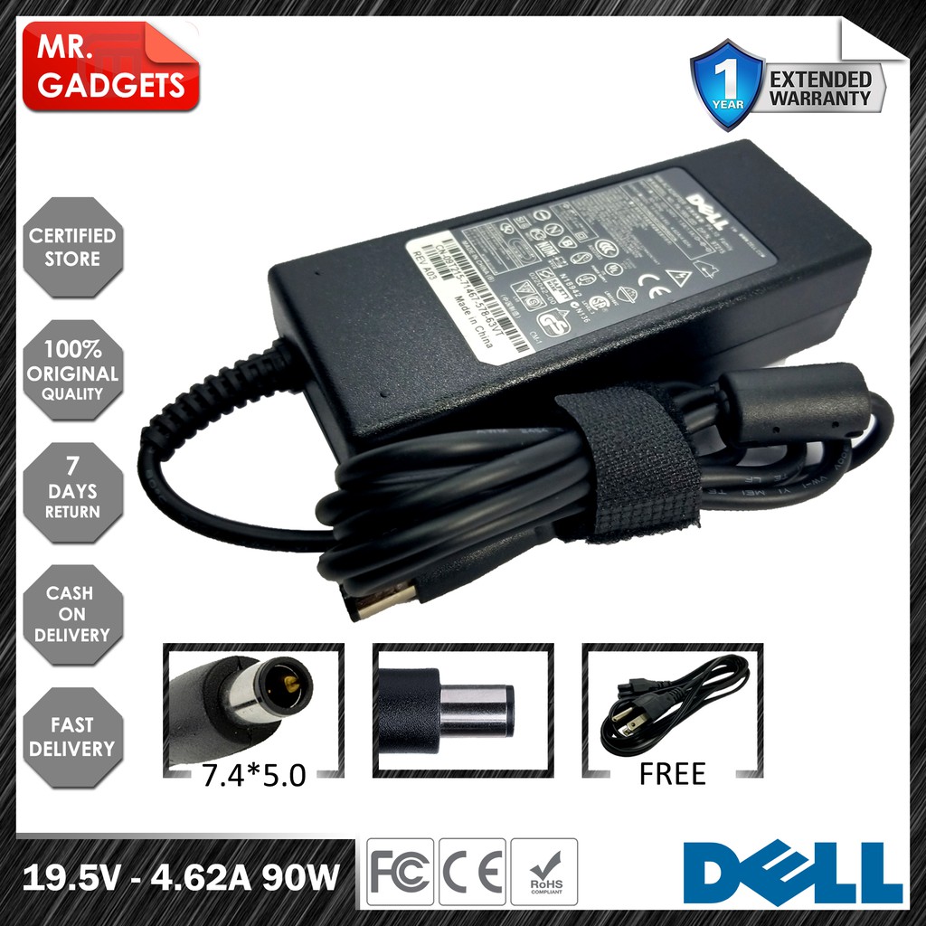Dell Laptop Charger Adapter 19 5v 4 62a 7 4 X 5 0mm Alienware M11x R2 R3 Inspiron 11 11 13r 13z Shopee Philippines