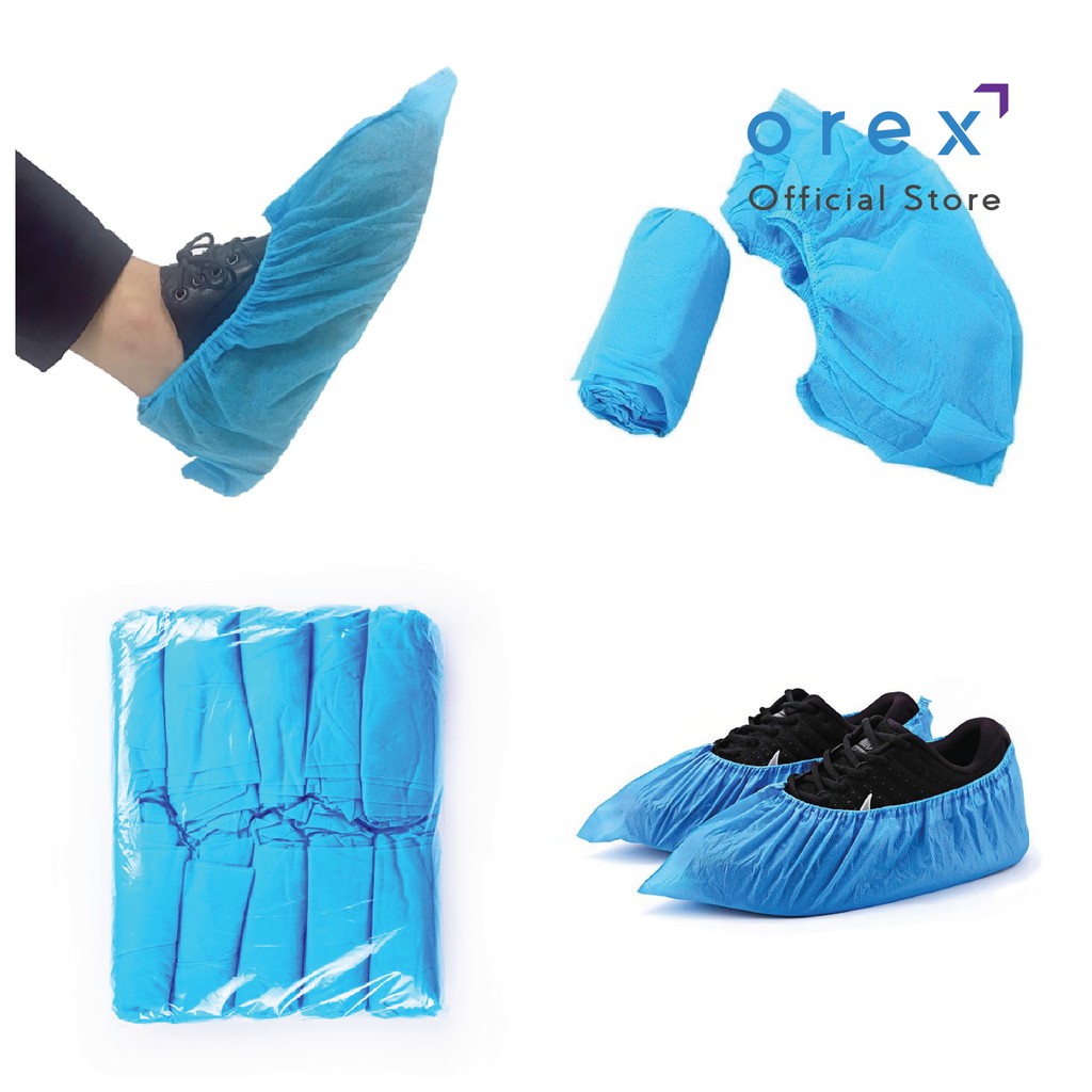 OREX Disposable Shoe Cover Non Woven Plastic Shopee Philippines