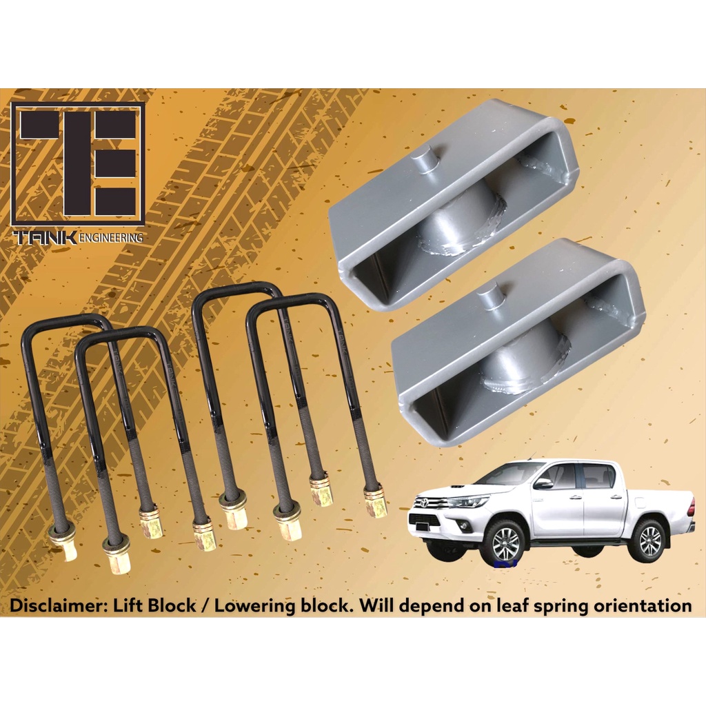Tank Engineering 4x4 2 INCH Lift Block Kit with High Strength Extended