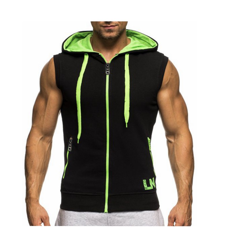 sleeveless hoodie vest