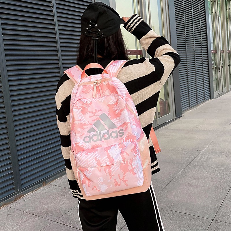 Vigilance Exemption report COD Adidas Backpack Women Sports Bag Outdoor School Bags Canvas Waterproof  Pink Free Shipping uXJY | Shopee Philippines