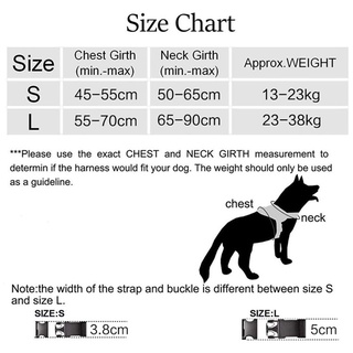 Tactical Dog Harness Chest Dog Vest German Shepherd Pet Nylon Adjustable Training for Medium Large Dogs #4