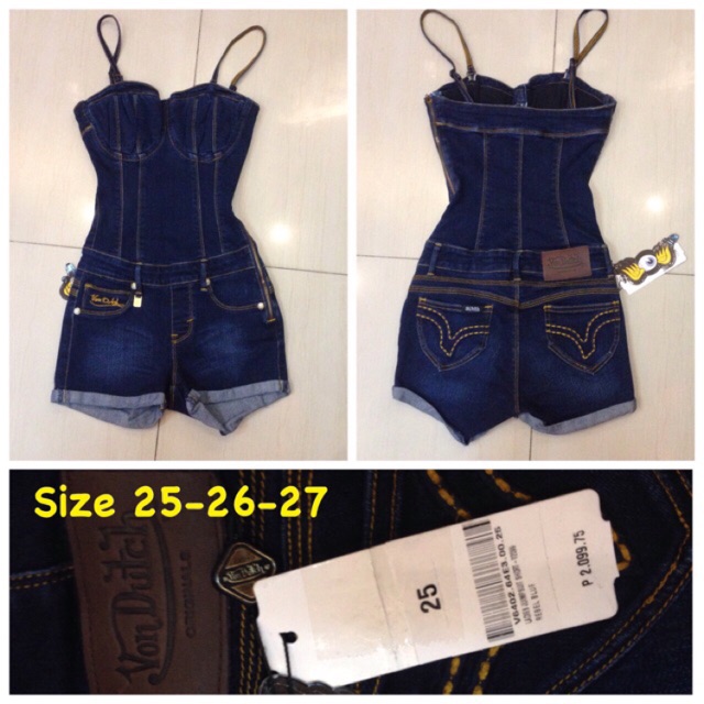 von dutch denim jumpsuit
