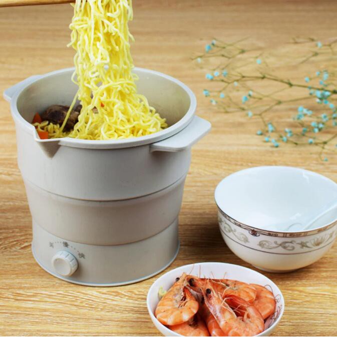 Folding electric skillet travel kettle portable folding rice cooker 4.0