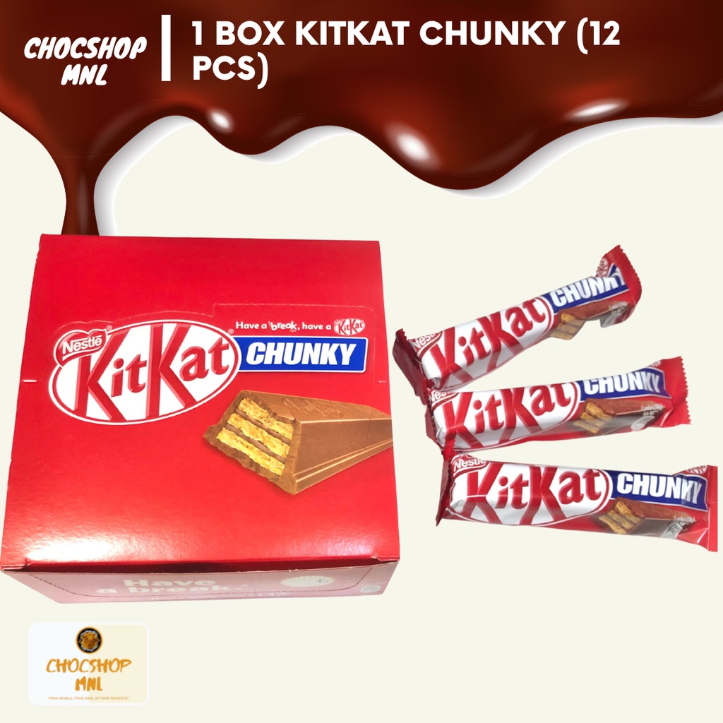 1 Box KitKat Chunky Imported Chocolate (12 PCS) EXPIRY DATE OCT 2022
