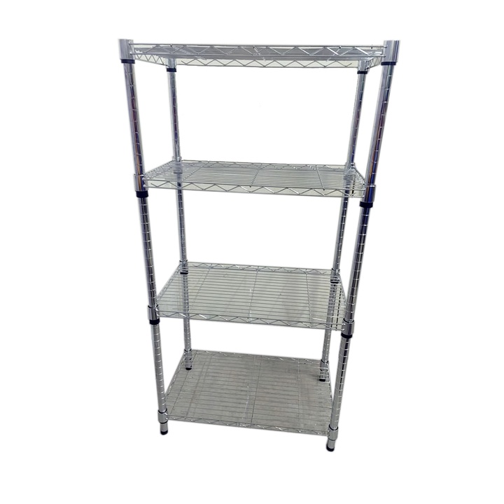 COT Hardware 60 x 35 x 120 cm Wire mesh Furniture Rack L/D (Chrome