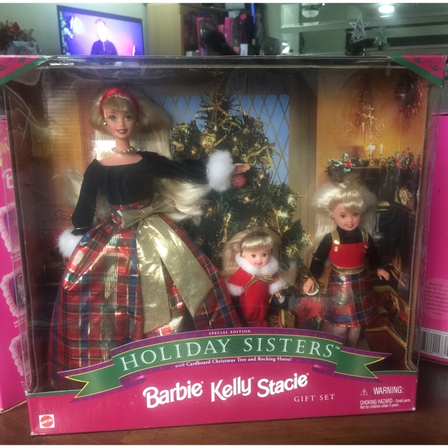 barbie holiday sisters gift set