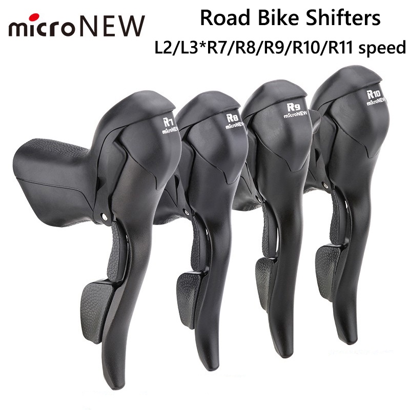 MicroNEW Road Bike Shifter 7/8/9/10/11 Speed Dual Control Lever Road