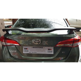 Toyota Vios Matte Black Spoiler With Brakelight | Shopee Philippines