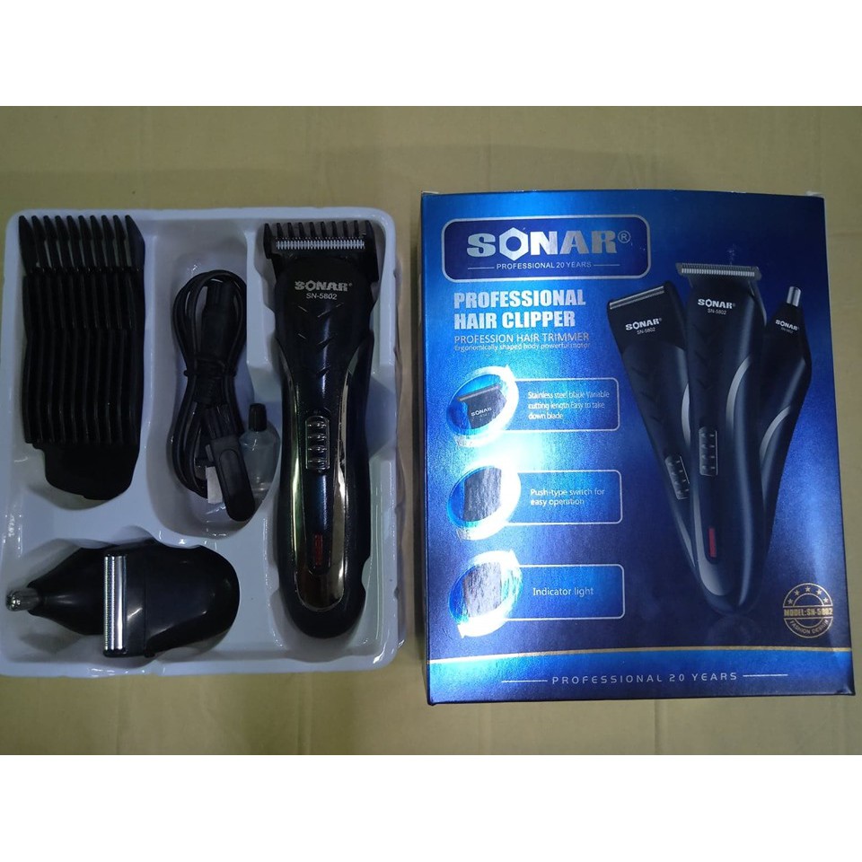 sonar professional hair clippers sn 5802