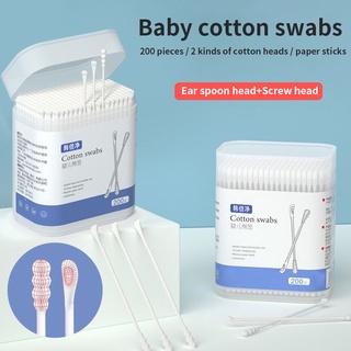 Baby Safety Cotton Swabs with Tips for Newborn Ear nose Multipurpose Cotton Buds Cleaning Sticks