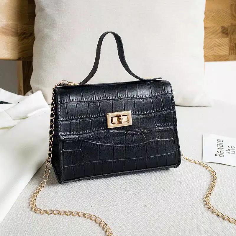 Croco Chain CRT Shoulder Bag | Shopee Philippines