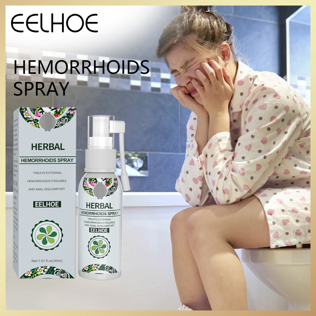 EELHOE Natural Herbal Hemorrhoids Spray Anti Itchy Hemorrhoids Spray