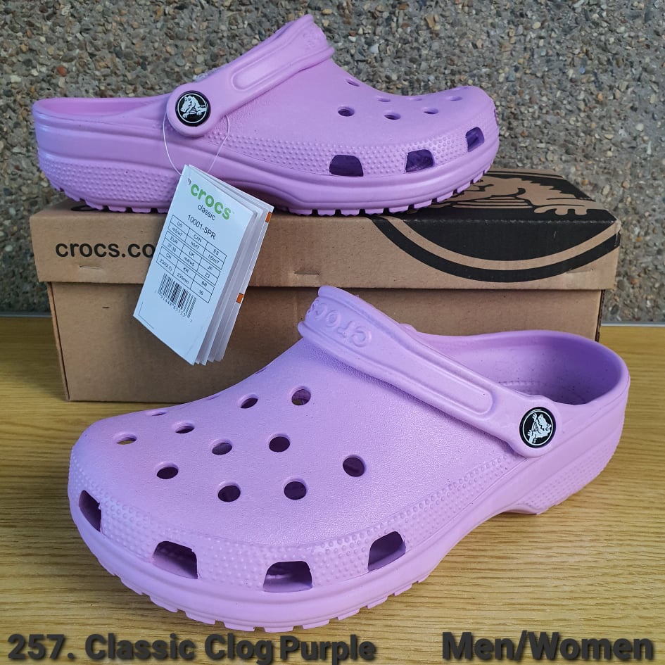 ONHAND Crocs 257. Classic Clog Purple Authentic Made in Vietnam The Best  Quality | Shopee Philippines