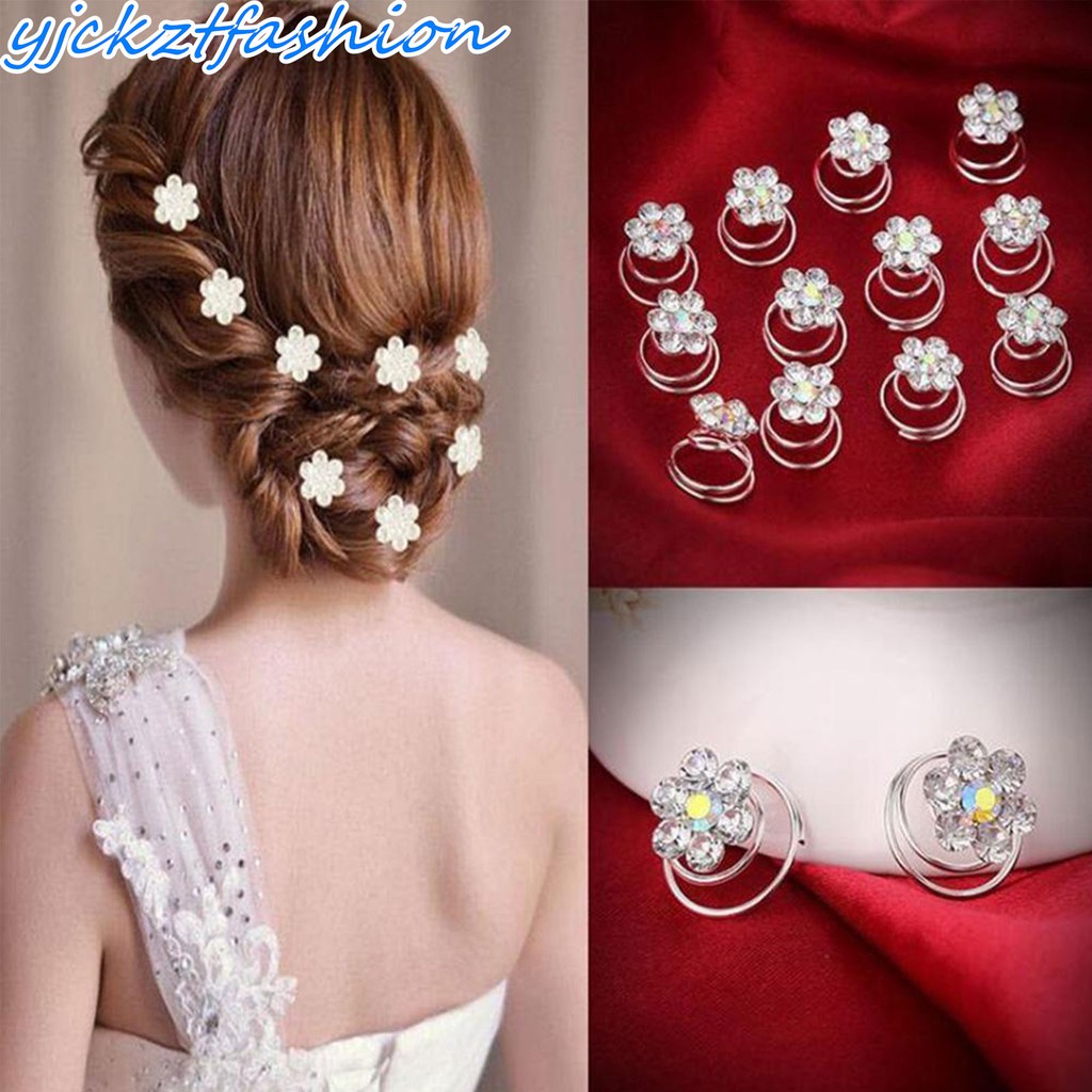 red and silver hair accessories