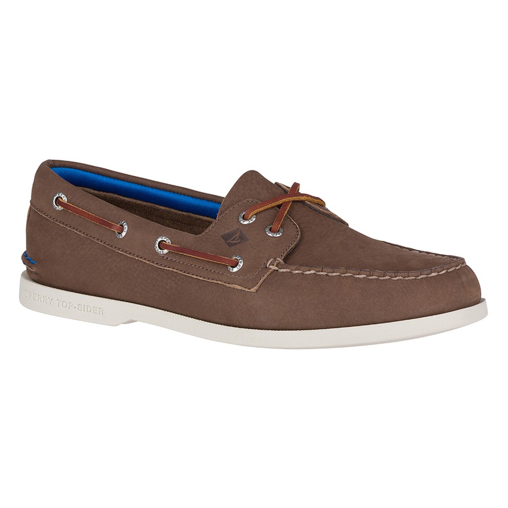 Sperry Men's Authentic Original 2-Eye Plush Boat Shoes (Brown) | Shopee ...