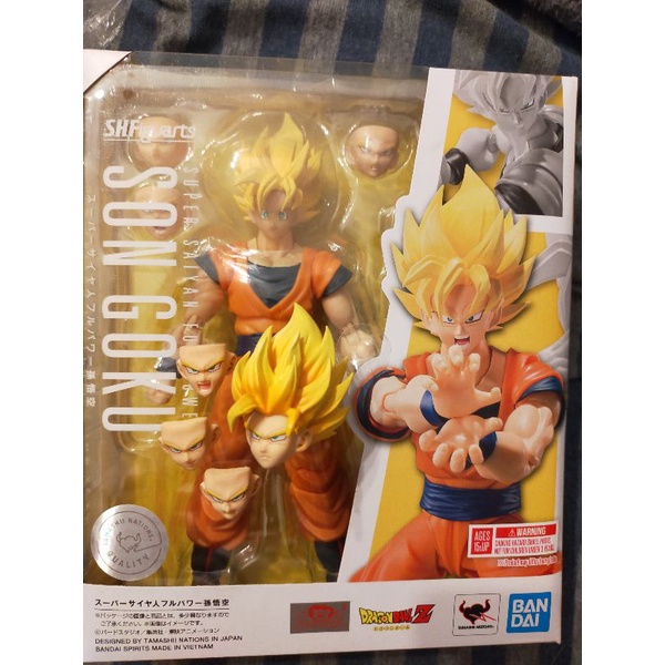 SHF full power Goku SH Figuarts full power fp goku + kong ssj2 head ...