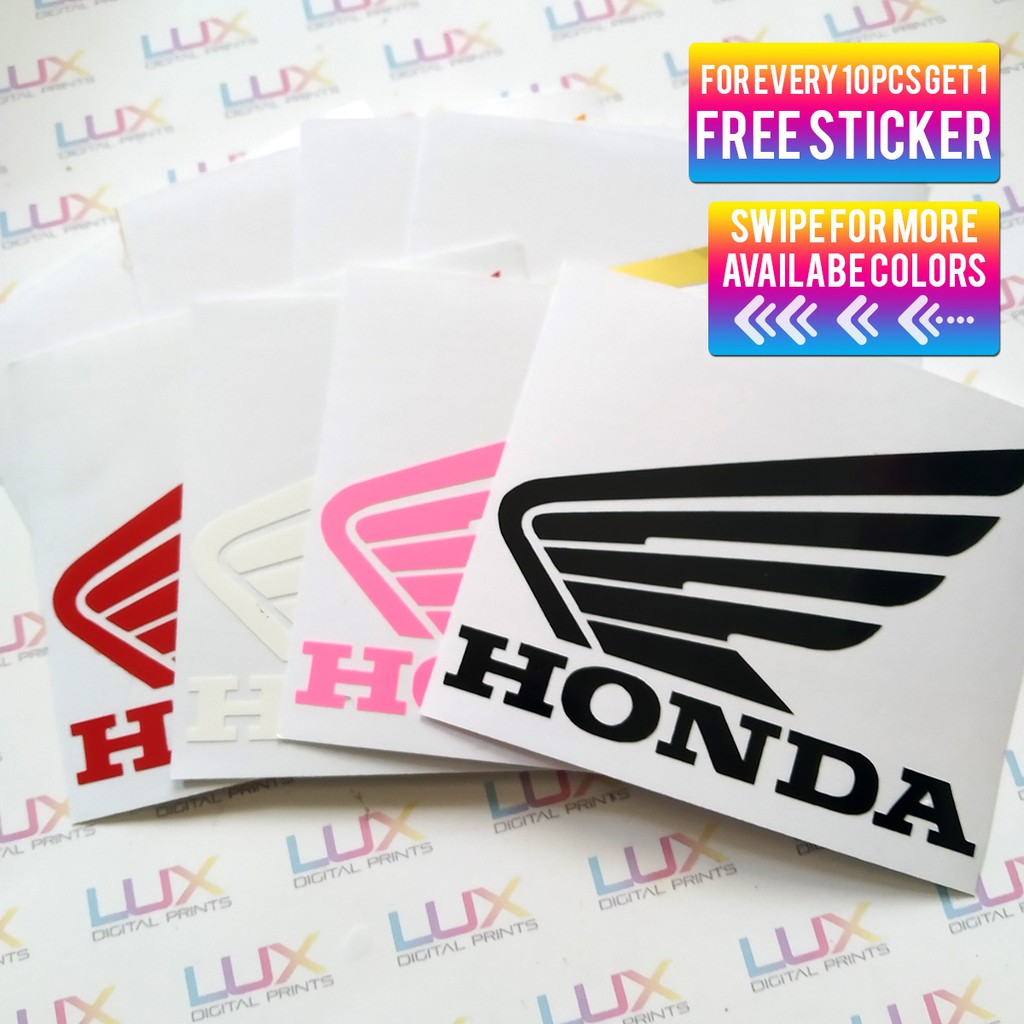 HONDA LOGO DieCut Vinyl Sticker/Decal/car/motor/laptop/mugs/tumblers