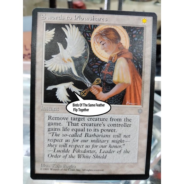 Magic The Gathering(MTG) Card Swords To Plowshares Ice Age Shopee