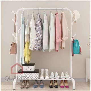 Clothing Garment Rack With Top Rod And Lower Storage Shelf For Boxes Shoes Boots Shopee Philippines