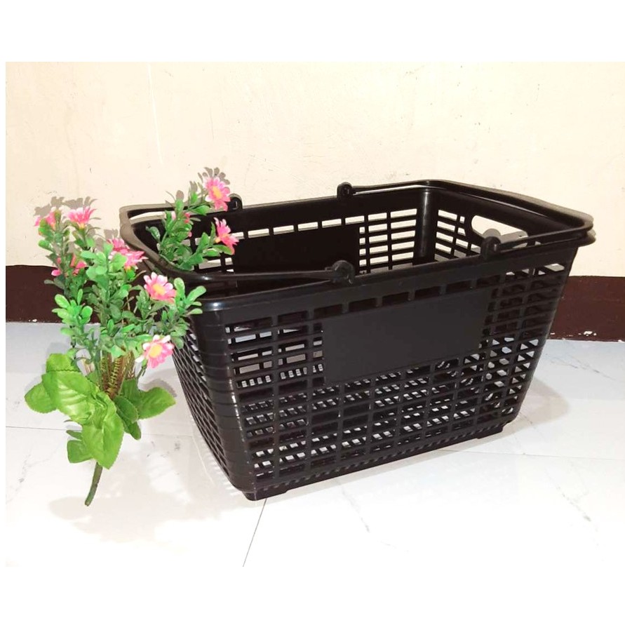 Shopping Basket KAWAJUN Shopping Basket Grocery Basket , 25L Black