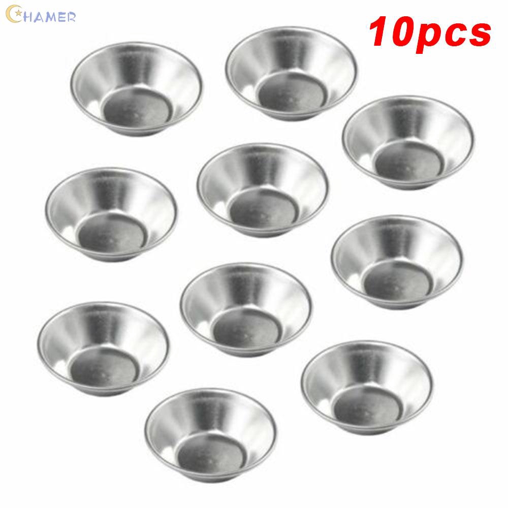 Set of 50 Reusable Baking Tinplate Round Muffin Cups for Baking Non-Stick Egg Tart Molds
