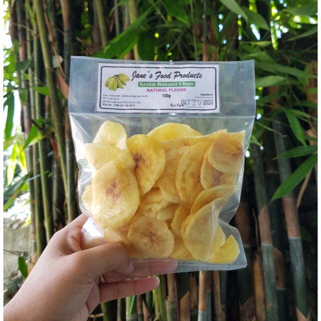 Green Banana Chips Natural Flavor 100 grams Shopee Philippines