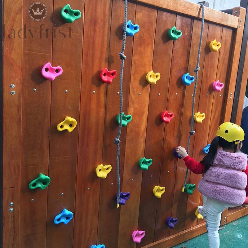 10pcs/Set Plastic Climbing Rock Wall Stones Assorted Color for Kids